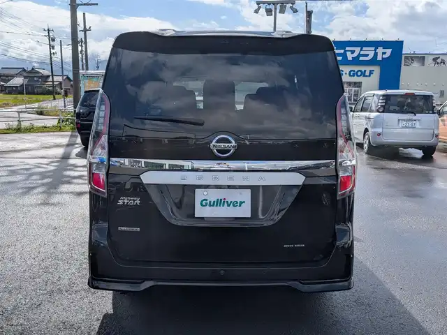 日産 セレナ ハイウェイスター V 福井県 2022(令4)年 6.1万km ダイヤモンドブラック 純正10インチナビ/AM/FM/フルセグ/BT/CD/DVD/全方位カメラ/両側パワースライドドア/11インチフリップダウンモニター/プロパイロット/踏み間違い衝突防止アシスト/クリアランスソナー/BSW/クルーズコントロール/前方ドライブレコーダー/セルスターGPSレーダー/ETC/純正フロアマット/純正16インチAW/LEDヘッドライト/スマートキー