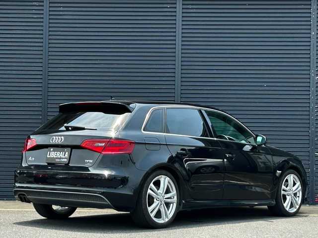 アウディ Ａ３ SB 1.4TFSI スポーツ Sライン 茨城県 2014(平26)年 12.3万km ミトスブラックメタリック Ｓラインパッケージ　/Ａｕｄｉプレセンス　/ＡＣＣ　/ＭＭＩナビ　/１２セグ　/ＢＴ　/ＤＶＤ　/バックカメラ　/パーキングエイド　/ハーフレザーシート　/キセノンヘッドライト　/ＥＴＣ　/純正１８インチＡＷ　/禁煙車