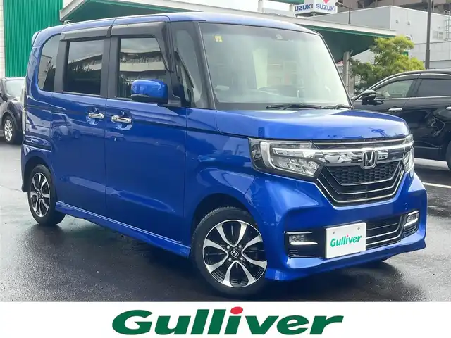 ホンダ Ｎ ＢＯＸ カスタム G L ホンダセンシング 島根県 2020(令2)年 1.8万km ブリリアントスポーティブルーメタリック2トーン 純正メモリナビ　/フルセグTV　/ＤＶＤ再生　/Ｂｌｕｅｔｏｏｔｈ接続　/バックカメラ　/前後ドライブレコーダー　/ビルトインＥＴＣ　/アダプティブクルーズコントロール　/衝突軽減ブレーキ/レーンキープアシスト/アイドリングストップ/両側パワースライドドア　/前席シートヒータ　/前後コーナーセンサー　/オートハイビーム／ライト　/スマートキー/プッシュスタート/純正LEDヘッドライト/純正１４インチアルミホイール/純正フロアマット