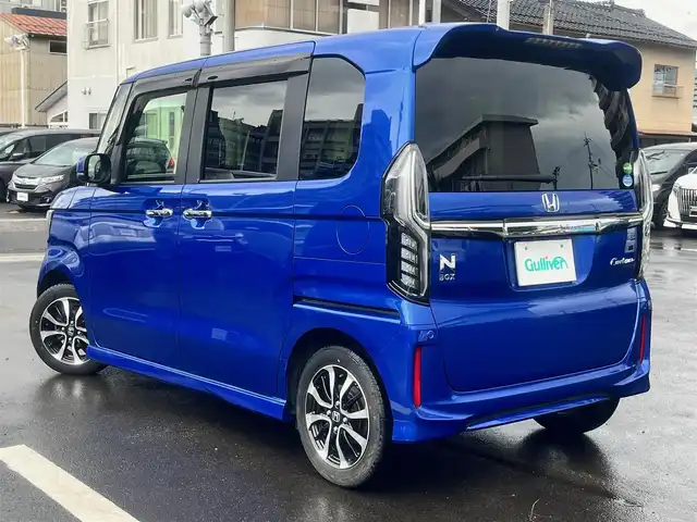ホンダ Ｎ ＢＯＸ カスタム G L ホンダセンシング 島根県 2020(令2)年 1.8万km ブリリアントスポーティブルーメタリック2トーン 純正メモリナビ　/フルセグTV　/ＤＶＤ再生　/Ｂｌｕｅｔｏｏｔｈ接続　/バックカメラ　/前後ドライブレコーダー　/ビルトインＥＴＣ　/アダプティブクルーズコントロール　/衝突軽減ブレーキ/レーンキープアシスト/アイドリングストップ/両側パワースライドドア　/前席シートヒータ　/前後コーナーセンサー　/オートハイビーム／ライト　/スマートキー/プッシュスタート/純正LEDヘッドライト/純正１４インチアルミホイール/純正フロアマット