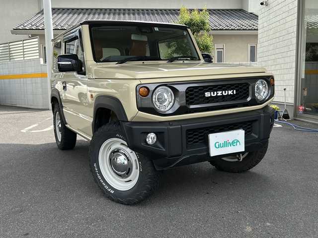スズキ ジムニー XC 福島県 2021(令3)年 4.4万km シフォンアイボリーメタリックブラック2トーンルーフ 禁煙車/ワンオーナー/衝突被害軽減ブレーキ/クルーズコントロール/車線逸脱警報/社外ナビ(AM/FM/CD/DVD/BT)/シートヒーター　(D＋N席)/スマートキー/プッシュスタート/LEDヘッドライト/オートライト/ステアリングスイッチ/純正フロアマット/純正ドアバイザー/社外AW