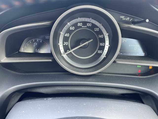 マツダ アクセラ スポーツ 15S 山梨県 2014(平26)年 6.7万km ブルーリフレックスマイカ 禁煙車　/純正ナビ　フルセグTV　BT/衝突軽減装置　/ＥＴＣ　/クルーズコントロール　/スマートキー　/オートライト　/オートエアコン　/ＬＥＤヘッドライト　/純正１６インチアルミホイール