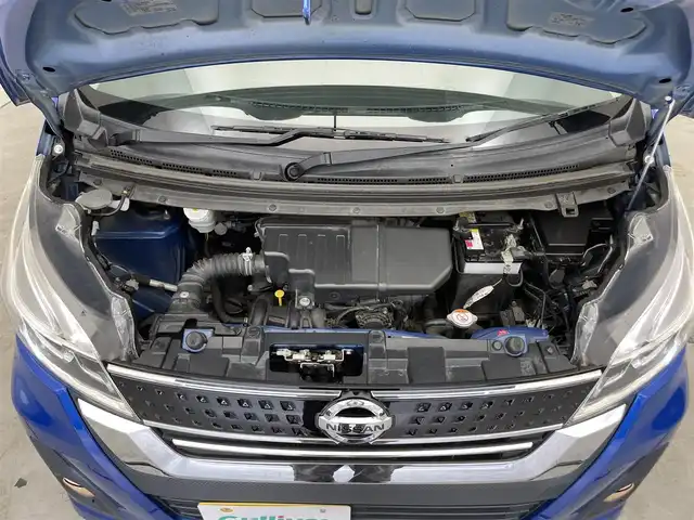 日産 デイズ ルークス HWS X Vセレクション 滋賀県 2018(平30)年 6.4万km オーシャンブルーP 純正ナビ/・フルセグTV・Bluetooth・CD・DVD/全方位カメラ/両側電動スライドドア/オートライト/純正１５インチアルミホイール/ＬＥＤヘッドライト/オートマチックハイビーム/衝突軽減システム/スマートキー