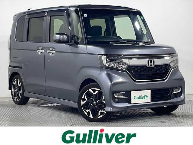 ホンダ Ｎ ＢＯＸ カスタム G L ターボ ホンダセンシング 広島県 2019(令1)年 4.9万km シャイニンググレーM 禁煙車/純正ナビ/両側パワースライドドア/バックカメラ/ホンダセンシング/・衝突軽減ブレーキ/・レーンキープアシスト/・オートハイビーム/・アダプティブクルーズコントロール/・誤発進抑制機能/パドルシフト/ETC/USB入力端子/チップアップシート/LEDヘッドライト/フォグランプ/純正15インチアルミホイール(165/55/R15)/エアバッグ(運転席/助手席/サイド/カーテン)