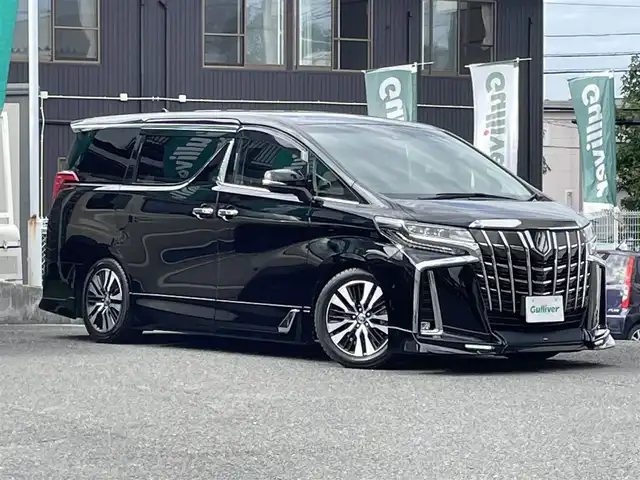 トヨタ アルファード SC 宮城県 2021(令3)年 3.3万km ブラック ワンオーナー/純正メモリーナビ/（ＡＭ／ＦＭ／ＣＤ／ＤＶＤ／Ｂｌｕｅｔｏｏｔｈ）　/ＴＲＤエアロ　/社外車高調/JBLサウンドシステム/デジタルインナーミラー/プリクラッシュセーフティー　/レーダークルーズコントロール　/ブラインドスポットモニター　/パーキングアシスト/レーンキープアシスト/コーナーセンサー/アイドリングストップ/横滑り防止装置/オートマチックハイビーム/オートライト　/パワーバックドア/両側パワースライドドア/前席シートヒーター/ステアリングヒーター/全席パワーシート/シートメモリー/全方位カメラ/バックカメラ/フロントカメラ/サイドカメラ/ETC2.0/ドライブレコーダー(前後型)/サマー社外AW付き/(245/40R20)
