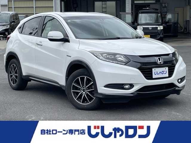 ホンダ ヴェゼル ハイブリッド X 茨城県 2014(平26)年 11.6万km ホワイトオーキッドパール (株)IDOMが運営する【じしゃロン水戸店】の自社ローン専用車両になりますこちらは現金またはオートローンご利用時の価格です。自社ローンご希望の方は別途その旨お申付け下さい/４WD/純正ナビ/バックカメラ/フルセグテレビ/Bluetooth接続/ドライブレコーダー/クルーズコントロール/ビルトインETC/シートヒーター/プッシュスタート/スマートキー