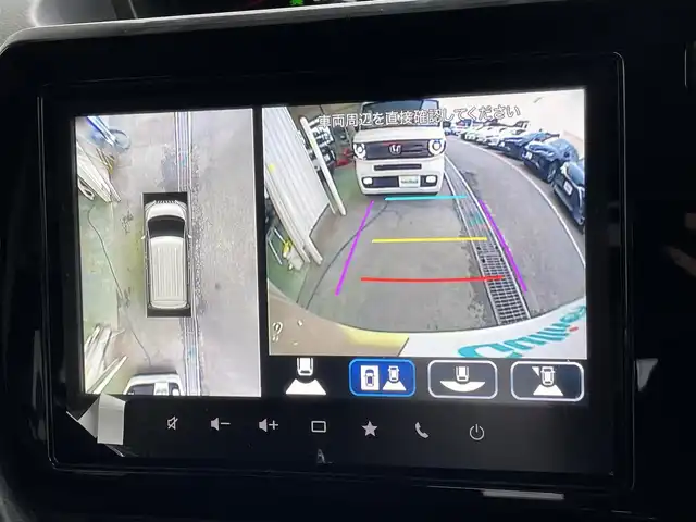 スズキ ソリオ バンディット HV MV 東京都 2025(令7)年 0.1万km キャラバンアイボリーPM 全方位モニター付メモリーナビゲーション/（9インチ、HUD、TV、BT、DVD、CD、FM、AM）/両側パワスラ/ＨＵＤ（マルチインフォメーションディスプレイ）/セーフティーサポート/ＡＣＣ/F席シートヒーター（ファブリックシート）/コーナーセンサー/ＡｐｐｌｅＣａｒＰｌａｙ/ＡｎｄｒｏｉｄＡｕｔｏ/オートＬＥＤヘッドランプ/LED[ポジションランプ/革巻きステアリング/ステアリングスイッチ/横滑り防止/レーンキープＡ/衝突被害軽減システム/フロントエアロバンパー/リアエアロバンパー/キーレスプッシュスタートシステム/アクセサリーソケット（USB電源ソケット）