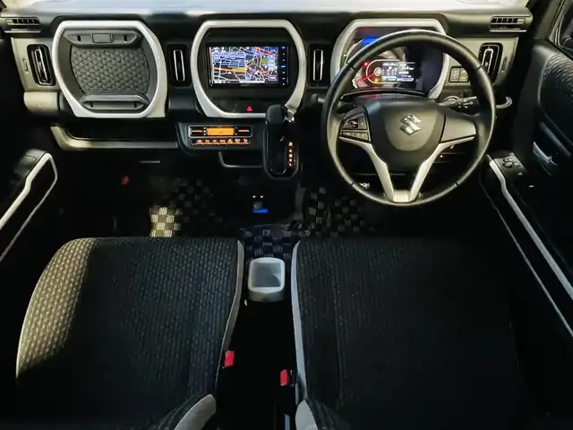 スズキ ハスラー HYBRID X 神奈川県 2020(令2)年 6.4万km クールカーキPM 登録時走行距離63168km/社外メモリナビ(型番MDV-D708)/　【CD/DVD/フルセグTV】/バックカメラ/ETC/前後ドライブレコーダー/衝突被害軽減ブレーキ/レーンキープアシスト/シートヒーター/オートライト/ヘッドライトレベライザー/フォグランプ/横滑り防止/アイドリングストップ/純正15インチアルミホイール /ウインカーミラー/純正フロアマット/リアプライバシーガラス/プッシュスタート/保証書