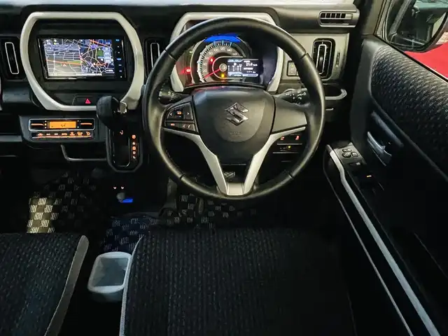 スズキ ハスラー HYBRID X 神奈川県 2020(令2)年 6.4万km クールカーキPM 登録時走行距離63168km/社外メモリナビ(型番MDV-D708)/　【CD/DVD/フルセグTV】/バックカメラ/ETC/前後ドライブレコーダー/衝突被害軽減ブレーキ/レーンキープアシスト/シートヒーター/オートライト/ヘッドライトレベライザー/フォグランプ/横滑り防止/アイドリングストップ/純正15インチアルミホイール /ウインカーミラー/純正フロアマット/リアプライバシーガラス/プッシュスタート/保証書