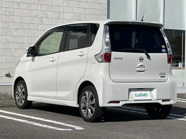 日産 デイズ ハイウェイスターG 宮崎県 2014(平26)年 7.2万km ホワイトパール 純正ナビ「HS309-A」/(AM.FM.DVD.CD)/ワンセグTV/ETC/アラウンドビューカメラ/オートライト/オートエアコン/電格ミラー/パワーウィンドウ/パワーステアリング/スマートキー/アイドリングストップ/ステアリングスイッチ