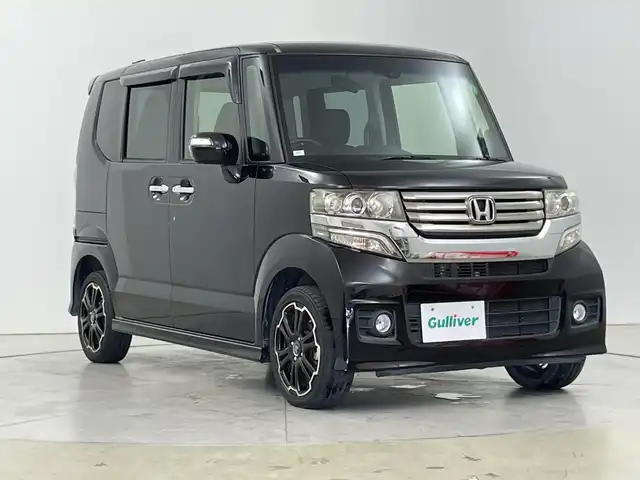 ホンダ Ｎ ＢＯＸ カスタム SSパッケージ 道央・札幌 2014(平26)年 5.5万km プレミアムゴールドパープルパール ・４WD・シティブレーキアクティブシステム/・低速域衝突軽減ブレーキ＋誤発進抑制機能/・純正ギャザーズナビ/・CD.ワンセグ.バックカメラ /・両側パワースライドドア /・運転席/助手席シートヒーター/・ミラーヒーター/・HIDライト/オートライト/・スマートキX2