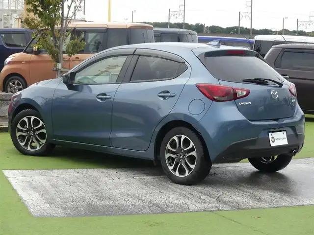 マツダ デミオ XD ツーリング 千葉県 2015(平27)年 3.3万km ブルーリフレックスマイカ スマートシティブレーキサポート/クルーズコントロール/ブラインドスポットモニタリング/i-stop/アクティブ・ドライビング・ディスプレイ/純正SDナビ/地デジTV/【DVD/CD再生機能　Bluetooth接続】/バックドア/ドライブレコーダー/革巻きステアリング/ステアリングスイッチ/ETC/LEDヘッドライト/フォグライト/ウインカーミラー/純正16インチアルミホイル/サイド/カーテンエアバッグ/アドバンストキーレスエントリー