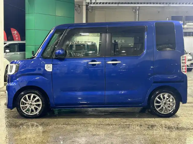 ダイハツ ウェイク X SA 青森県 2015(平27)年 9.7万km ブルーメタリック 4WD/寒冷地仕様/片側パワースライドドア/純正14AW夏タイヤ積込（155/65/14）/純正フロアマット/フォグランプ/ベンチシート/D席シートヒーター/オートライト/アイドリングストップ/横滑り防止機能/衝突軽減ブレーキ/盗難防止警報/KENWOODカーオーディオ/【AM/FM/CD/MD】/エンジンスターター/取扱説明書/保証書