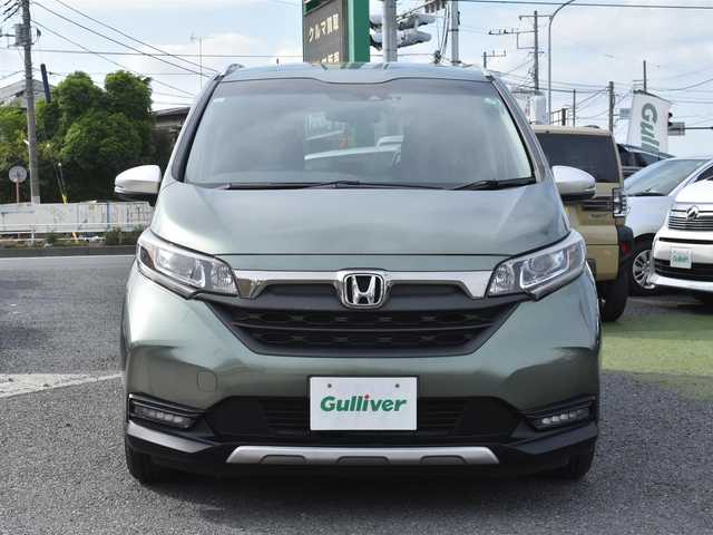 ホンダ フリード＋ クロスター ホンダセンシング 神奈川県 2019(令1)年 2.9万km シルバーミストグリーンM ワンオーナー/純正メモリナビ/フルセグテレビ/バックカメラ/アダプティブクルーズコントロール/プッシュスタート/スマートキー/両側パワースライドドア/ETC/LEDヘッドライト/スペスマートキー/保証書/取説/ナビ説/記録(R.2.3.5)