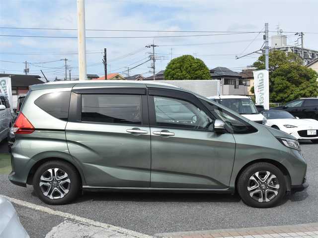 ホンダ フリード＋ クロスター ホンダセンシング 神奈川県 2019(令1)年 2.9万km シルバーミストグリーンM ワンオーナー/純正メモリナビ/フルセグテレビ/バックカメラ/アダプティブクルーズコントロール/プッシュスタート/スマートキー/両側パワースライドドア/ETC/LEDヘッドライト/スペスマートキー/保証書/取説/ナビ説/記録(R.2.3.5)