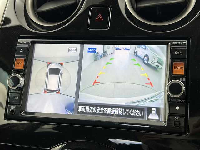 日産 ノート X DIG－S エマージェンシーB 宮城県 2013(平25)年 4.5万km ブリリアントホワイトパール アラウンドビューモニター/プリクラッシュセーフティ/車線逸脱/純正7型ナビ/BT.CD.DVD.SD.USB/ワンセグTV/ETC/プッシュスタート/スマートキー×２/アイドリングストップ/ハロゲンヘッドライト/純正フロアマッド/純正ホイールキャップ/純正ドアバイザー/横滑り防止機能