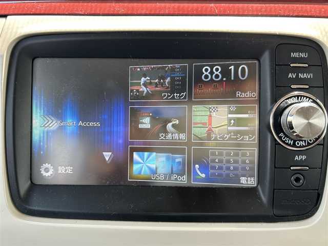 スズキ ラパン ショコラ X 埼玉県 2014(平26)年 7.7万km ピンク 純正ナビオーディオ/（AM/FM/BT/iPod/AUX/SD）/ワンセグテレビ/バックカメラ/アイドリングストップ/ドライブレコーダー前後/スペアキー１本（スマートキー）/プッシュスタード/純正フロアマット/保証書/車両/ナビ 取扱説明書