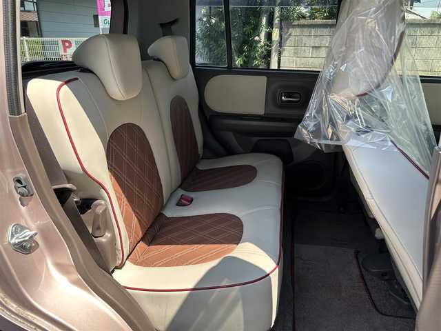スズキ ラパン ショコラ X 埼玉県 2014(平26)年 7.7万km ピンク 純正ナビオーディオ/（AM/FM/BT/iPod/AUX/SD）/ワンセグテレビ/バックカメラ/アイドリングストップ/ドライブレコーダー前後/スペアキー１本（スマートキー）/プッシュスタード/純正フロアマット/保証書/車両/ナビ 取扱説明書