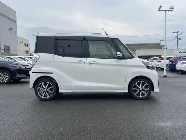 日産 デイズ ルークス ハイウェイスター Gターボ 山形県 2017(平29)年 3.9万km ホワイトパール 衝突被害軽減/純正SDナビ/　　【CD　DVD　BT　フルセグ　AUX　USB】/アラウンドビューモニター/両側パワースライドドア/クルーズコントロール/LEDオートライト/フォグランプ/オートマチックハイビーム/純正15インチアルミホイール/アイドリングストップ/横滑り防止装置/純正フロアマット/電動格納ミラー/インテリジェントキー/ETC