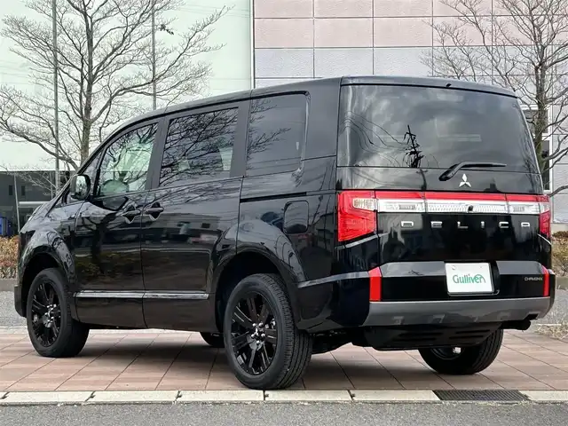 三菱 デリカＤ：５ シャモニー 福島県 2025(令7)年 0.1千km ブラックダイヤモンド CHAMONIX (8人)　/4WD　e-Assist/ALPINE　D:5専用11型ナビゲーション/「DTV/DVD/CD/AM/FM/USB/BT/HDMI」/アラウンドビューカメラ/アダプティブクルーズコントロール/運転席パワーシート/前席シートヒーター・エアシート/ステアリングヒーター/ステアリングリモコン/パドルシフト/両側電動スライドドア/電動パーキングブレーキ/オートLEDヘッドライト/プッシュスタート/キーレスエントリー/アイドリングストップ