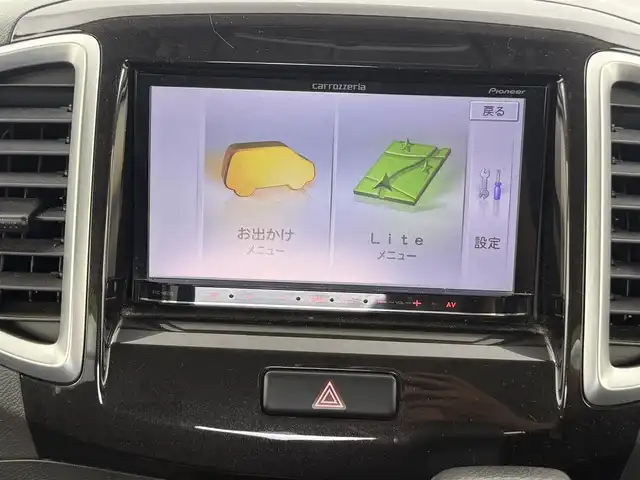 スズキ ソリオ G4 新潟県 2013(平25)年 7.8万km クラッシーレッドパール 社外メモリナビ(AVIC-MRZ02)/(AM/FM/CD/SD)/ワンセグTV/片側パワースライドドア/シートヒーター/プッシュスタート　/スペアキー/AW付スタッドレスタイヤ積み込み