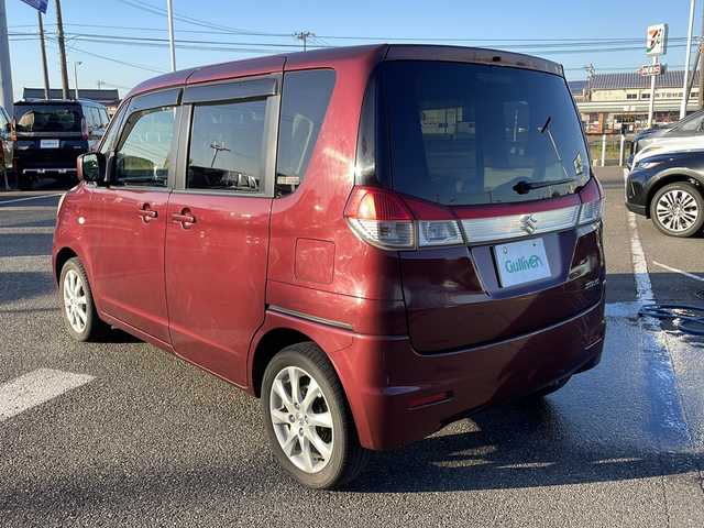 スズキ ソリオ G4 新潟県 2013(平25)年 7.8万km クラッシーレッドパール 社外メモリナビ(AVIC-MRZ02)/(AM/FM/CD/SD)/ワンセグTV/片側パワースライドドア/シートヒーター/プッシュスタート　/スペアキー/AW付スタッドレスタイヤ積み込み