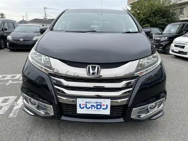 ホンダ オデッセイ アブソルート 兵庫県 2014(平26)年 12.9万km クリスタルブラックパール メモリナビ/フルセグテレビ/バックカメラ/オットマン/クルーズコントロール/プッシュスタート/片側パワースライドドア/ETC