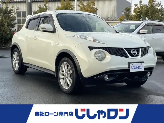 日産 ジューク 16GT FOUR 岩手県 2012(平24)年 10.2万km ホワイトパール 社外メモリナビ/AM/FM/CD/SD/BT/フルセグTV/バックカメラ/ETC/社外ドラレコ/プッシュスタート/スマートキー/純正17インチAW/ドアバイザー/フロアマット/保証書/取扱説明書