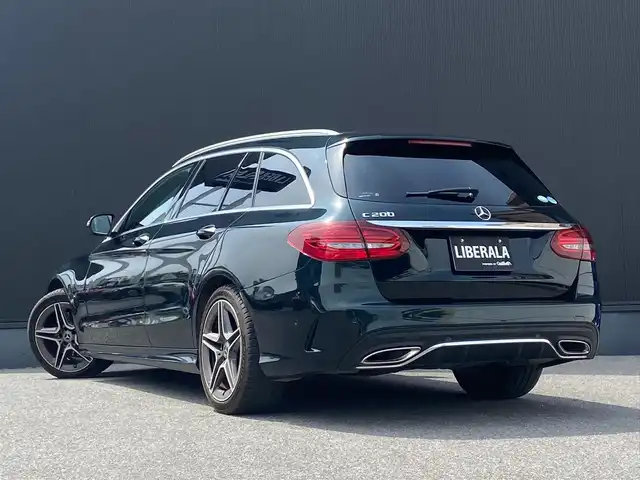 メルセデス・ベンツ Ｃ２００ ステーションワゴン アバンギャルドAMGライン 栃木県 2019(平31)年 4.8万km エメラルドグリーン 後期型 /レーダーセーフティ /AppleCarPlay/Bカメラ　/純正ナビ　/フルセグ 　/パワーシート　/シートH　/エアサス/電動リアゲート　/ETC2.0　/LEDヘッドライト　/純正18インチAW  /純正ドラレコ