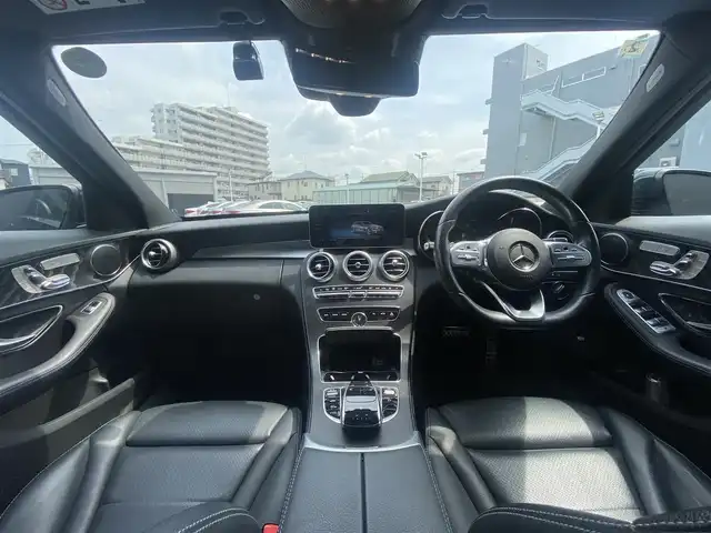 メルセデス・ベンツ Ｃ２００ ステーションワゴン アバンギャルドAMGライン 栃木県 2019(平31)年 4.8万km エメラルドグリーン 後期型 /レーダーセーフティ /AppleCarPlay/Bカメラ　/純正ナビ　/フルセグ 　/パワーシート　/シートH　/エアサス/電動リアゲート　/ETC2.0　/LEDヘッドライト　/純正18インチAW  /純正ドラレコ