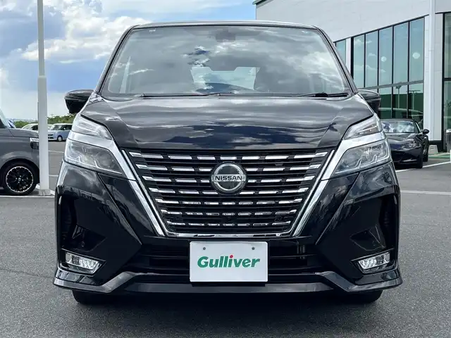 日産 セレナ ハイウェイスター 奈良県 2019(令1)年 5.2万km ダイヤモンドブラック 純正ナビ(フルセグTV/CD/DVD/Blu-ray/AM・FM/BT/HDMI)/純正フリップダウンモニター/アラウンドビューモニター/ETC/純正ドラレコ/プロパイロット/クルーズコントロール/踏み間違い防止アシスト/インテリジェントエマージェンシーブレーキ/LDW(車線逸脱警報)/オートブレーキホールド/純正16インチアルミホイール/社外フロアマット