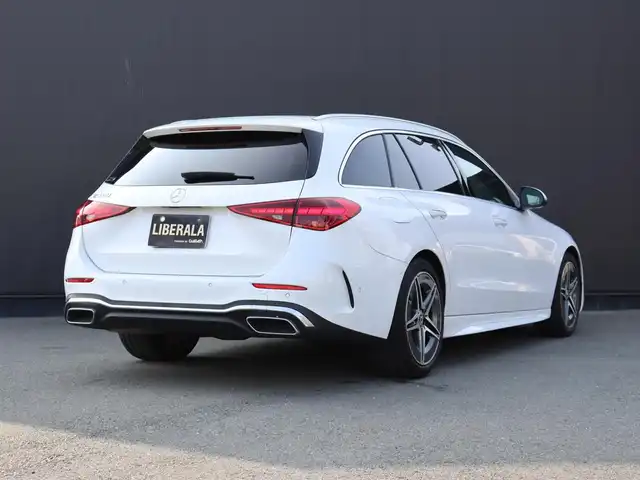 メルセデス・ベンツ Ｍ・ベンツ Ｃ２００ ステーションワゴン アバンギャルドAMGライン 静岡県 2022(令4)年 2.4万km 白 ワンオーナー/レザーエクスクルーシブパッケージ/サンルーフ/純正ナビ/フルセグTV/Apple Car Play/HUD/ACC/360°カメラ/ドラレコ前後/アンビエントライト
