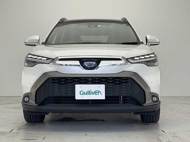トヨタ カローラ クロス ハイブリッド Z 愛知県 2022(令4)年 3.8万km プラチナホワイトパールマイカ 衝突軽減システム/純正９型ディスプレイオーディオ（ナビあり）/三眼LEDヘッドライト/全方位カメラ/ガラスルーフ/レーダークルーズコントロール/シートヒーター/フルセグ/Bluetooth/バックカメラ/電動リアゲート/パワーシート/コーナーセンサー/純正アルミホイール/ルーフレール/ETC２．０/ブラインドスポットモニター/ドライブレコーダー