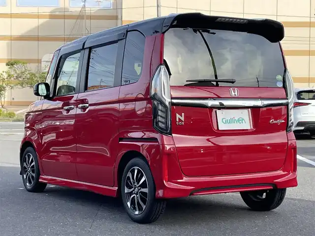 ホンダ Ｎ ＢＯＸ カスタム G L ホンダセンシング 宮城県 2018(平30)年 3万km ミラノレッド 登録時走行距離29508km/ワンオーナー/純正SDナビ/フルセグTV・CD・DVD・Bluetooth/バックカメラ/プッシュスタート/スマートキー/片側パワースライドドア/衝突軽減ブレーキ/レーンキープアシスト/ACC/コーナーセンサー/アイドリングストップ/横滑り防止装置/ビルトインETC/ステアリングリモコン/LEDヘッドライト/シーケンシャルウインカー