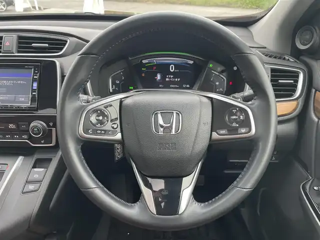 ホンダ ＣＲ－Ｖ ハイブリッド EX・マスターピース 富山県 2019(令1)年 3.7万km プレミアムクリスタルレッドM 純正ナビ/フルセグTV/ハンズフリーパワーバックドア/バックモニター/ビルトインETC2.0/ドライブレコーダー/レーダークルーズコントロール/衝突被害軽減ブレーキ/誤発進抑制機能/車線逸脱防止支援システム/先行車発進お知らせ機能/オートハイビーム/標識認識システム/ブラインドスポットモニター/LEDヘッドランプ/革巻きステアリング/パドルシフト/ブラウン革シート/前席パワーシート/シートヒーター/純正18インチアルミホイール/スマートキーシステム/禁煙車