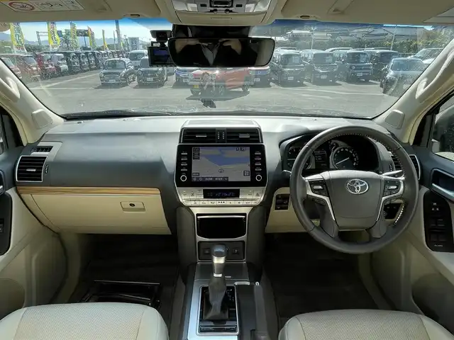 トヨタ ランドクルーザー プラド TX Lパッケージ マットブラED 宮崎県 2023(令5)年 3.8万km ブラック 純正ナビ/（AM/FM/BT/USB)/バックカメラ/パノラマビューモニタ/ステアリングスイッチ/レーダークルーズコントロール/横滑り防止機能/オートハイビーム/革シート/D席/N席パワーシート/D席/N席シートヒーター/D席/N席シートクーラー/サンルーフ/前後ドライブレコーダー/クリアランスソナー/ビルトインETC