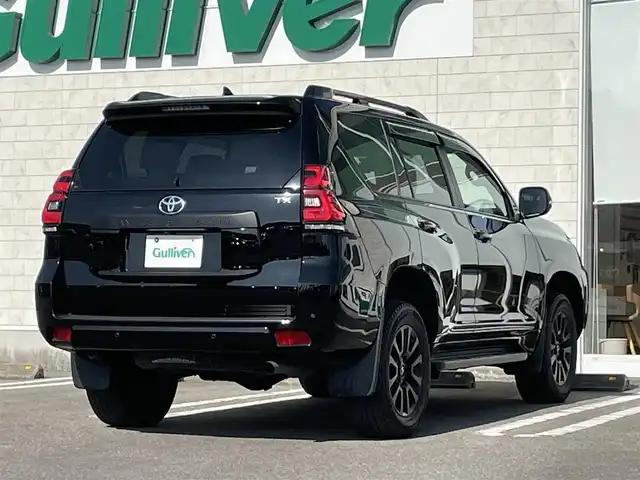 トヨタ ランドクルーザー プラド TX Lパッケージ マットブラED 宮崎県 2023(令5)年 3.8万km ブラック 純正ナビ/（AM/FM/BT/USB)/バックカメラ/パノラマビューモニタ/ステアリングスイッチ/レーダークルーズコントロール/横滑り防止機能/オートハイビーム/革シート/D席/N席パワーシート/D席/N席シートヒーター/D席/N席シートクーラー/サンルーフ/前後ドライブレコーダー/クリアランスソナー/ビルトインETC