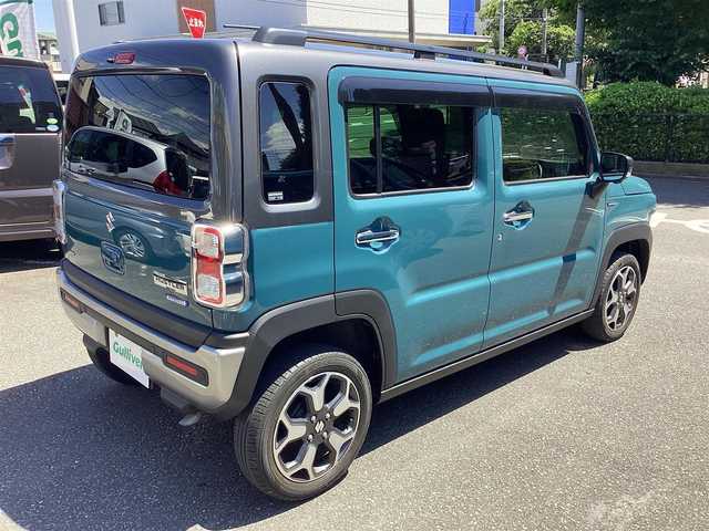 スズキ ハスラー Jスタイル ターボ 神奈川県 2022(令4)年 1.5万km デニムブルー ガンメタリック 2トーン 純正8インチナビ、TV/アラウンドビューモニタ/セーフティーサポート/・ドライブレコーダー/・ETC/・シートヒーター/・レーダークルーズコントロール/・プリクラッシュ/・パドルシフト/・シートバックテーブル/・電動格納式ミラー/・オートライト/・LEDヘットライト/・LEDフォグライト/・アイドリングストップ/・スマートキー×２/・プッシュスタート/・バックソナー/・純正１５インチアルミ/・保証書/・取説