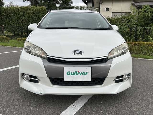 トヨタ ウィッシュ 1．8S 福島県 2014(平26)年 9.7万km ホワイトパールクリスタルシャイン 社外ナビ/BT、ワンセグTV、MSV、/ETC/リモコンキー/オートライト/ドアバイザー/純正AW