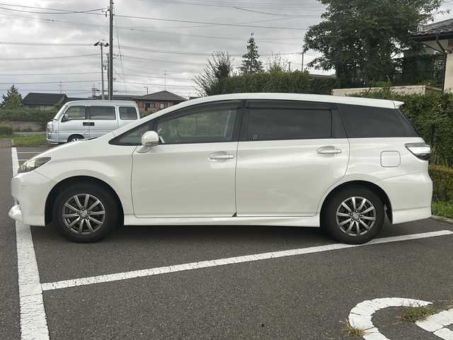 トヨタ ウィッシュ 1．8S 福島県 2014(平26)年 9.7万km ホワイトパールクリスタルシャイン 社外ナビ/BT、ワンセグTV、MSV、/ETC/リモコンキー/オートライト/ドアバイザー/純正AW