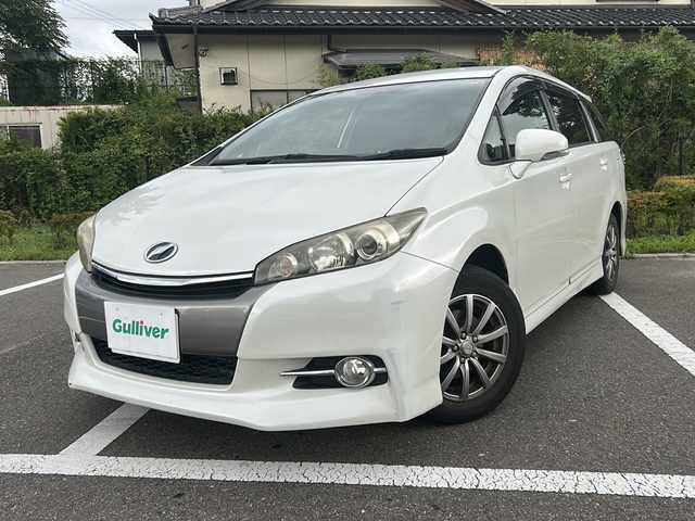 トヨタ ウィッシュ 1．8S 福島県 2014(平26)年 9.7万km ホワイトパールクリスタルシャイン 社外ナビ/BT、ワンセグTV、MSV、/ETC/リモコンキー/オートライト/ドアバイザー/純正AW