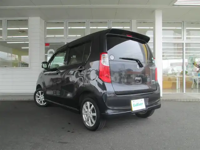 スズキ ワゴンＲ FX－LTD 千葉県 2013(平25)年 4万km ブルーイッシュブラックパール3 純正CDオーディオ/AUX/ヘッドライトレベライザー/ウインカードアミラー/アイドリングストップ/プライバシーガラス/プッシュスタート/スマートキー/ドアバイザー/ETC/H27、28、30、R2、4、6年記録簿