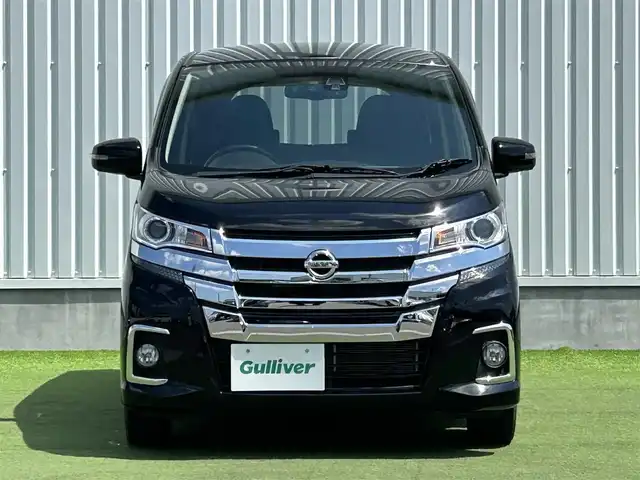 日産 デイズ ハイウェイスターX 香川県 2017(平29)年 2.3万km ブラック 登録時走行距離：22388km/プッシュスタート/純正ナビ/アラウンドビューモニター/バックカメラ/エマージェンシーブレーキ/スマートキー/純正フロアマット/フルセグテレビ/ドアロック連動式オートロトラクタブルサイドミラー/電動格納ウィンカーミラー/ISOFIX
