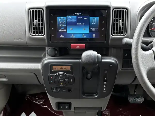 スズキ エブリイ JOINターボ 栃木県 2024(令6)年 0.1万km デニムブルーメタリック 【電子制御式4WD】/SUZUKIセーフティサポート/純正7インチディスプレイオーディオ/Bluetooth接続/バックカメラ/両側パワースライド/運転席シートヒーター/リヤヒーター/LEDヘッドライプ/ヘッドライトレベライザー/オートライト/ハイビームアシスト/USB電源ソケット(TypeA/TypeC)/キーレスプッシュスタート/LEDルームランプ/オートエアコン
