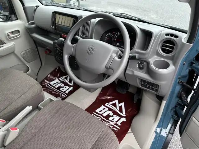スズキ エブリイ JOINターボ 栃木県 2024(令6)年 0.1万km デニムブルーメタリック 【電子制御式4WD】/SUZUKIセーフティサポート/純正7インチディスプレイオーディオ/Bluetooth接続/バックカメラ/両側パワースライド/運転席シートヒーター/リヤヒーター/LEDヘッドライプ/ヘッドライトレベライザー/オートライト/ハイビームアシスト/USB電源ソケット(TypeA/TypeC)/キーレスプッシュスタート/LEDルームランプ/オートエアコン
