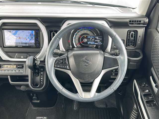 スズキ ハスラー HYBRID X 三重県 2021(令3)年 4.9万km ブルーイッシュブラックパール3 社外ナビ /バックカメラ /前席シートヒーター /前後コーナーセンサー /スペアキー /ステアリングスイッチ/純正フロアマット /アイドリングストップ/レーンキープアシスト /衝突軽減ブレーキ /LEDヘッドライト /オートライト /電動格納ミラー /禁煙車