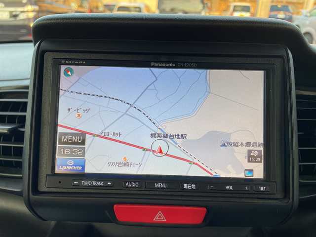 ホンダ Ｎ ＢＯＸ G 山口県 2016(平28)年 6.1万km プレミアムアイボリーP スマートキー×2/社外ナビ【CN-E205D】/ワンセグTV/CD/USB/AUX/フロアマット/ドアバイザー/ETC/電動格納ミラー/ヘッドライトレベライザー/運転席ハイトアジャスター/バニティーミラー/保証書/取扱説明書