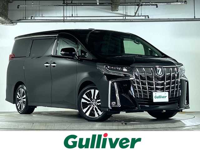 トヨタ アルファード S Cパッケージ 広島県 2020(令2)年 5.9万km ブラック 禁煙/ツインムーンルーフ/セーフティセンス/・プリクラッシュセーフティ/・LTA/LDA/RSA/・先行車発進告知/・オートマチックハイビーム/BSM/RCTA/クリアランスソナー/JBLプレミアムサウンド/純正メーカーナビ/・Bluetooth/CD/DVD/HDMI/フルセグ/パノラミックビューモニター/純正フリップダウンモニター/デジタルインナーミラー/3眼LEDヘッドライト/オートライト/フォグランプ/前ドライブレコーダー（DRT-H68A）/ビルトインETC2.0/合皮シート/シートヒーター/シートベンチレーション/パワーシート/メモリシート/ウッドコンビステアリング/ステアリングスイッチ/ステアリングヒーター/パワーバックドア/スマートキー/プッシュスタート/スペアキー/純正18インチアルミホイール/スペアタイヤ
