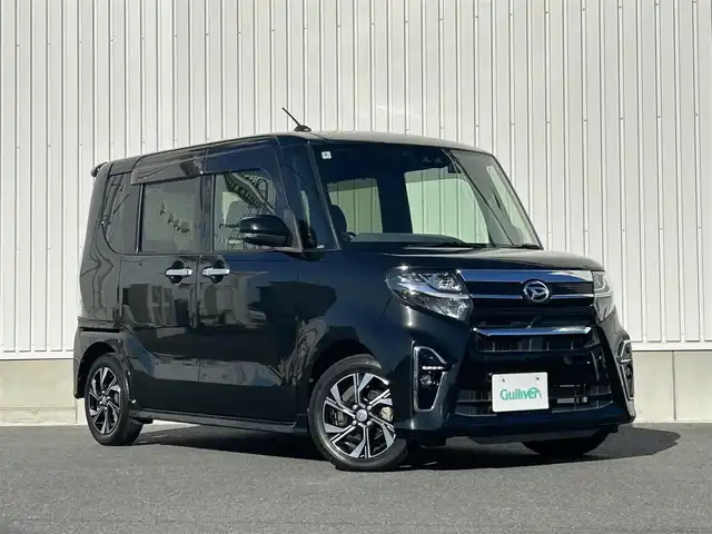 ダイハツ タント カスタム X セレクション 群馬県 2020(令2)年 3.6万km ブラックマイカメタリック 社外7インチSDナビ（FM/AM/CD/DVD/BT/フルセグTV）/ワンオーナー/ETC/バックカメラ/前後ドラレコ/シートヒーター（D+N席）/両側パワースライドドア/ロングスライドシート/プッシュスタート/ステアリングスイッチ/純正フロアマット/純正14インチAW/LEDヘッドライト/LEDフォグライト/取説・保証書・記録簿/前後コーナーセンサー/PWRモード/スマートアシスト/・衝突回避支援/・レーンキープアシスト/・VSC