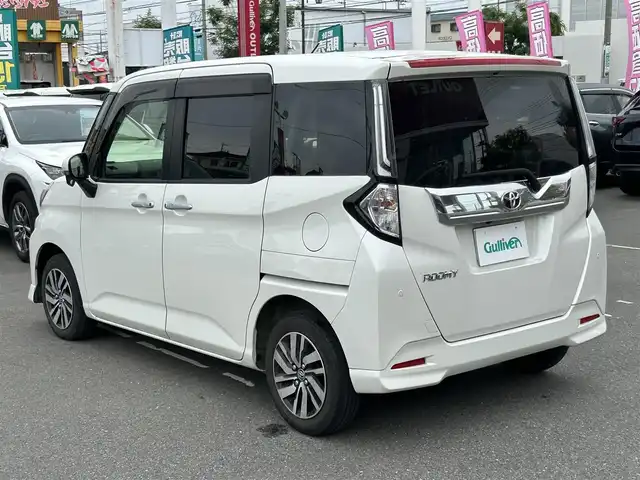 トヨタ ルーミー カスタムG 群馬県 2021(令3)年 3.7万km パール ワンオーナー/フルセグテレビ/バックカメラ/アイドリングストップ/クルーズコントロール/プッシュスタート/両側パワースライドドア/ビルドインETC/オートライト/オートマチックハイビーム/ABS/前後コーナーセンサー